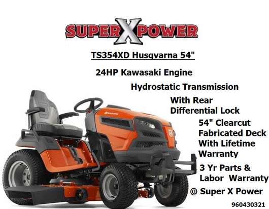 Husqvarna TS354XD Lawn Mower 960430321