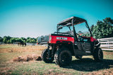 Hisun Sector 750 red UTV's & Side by Sides picture in a pasture